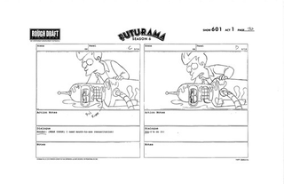 Illustration for article titled In Futurama Concept Art, Fry Gives Bender Mouth-To-Ass Resuscitation